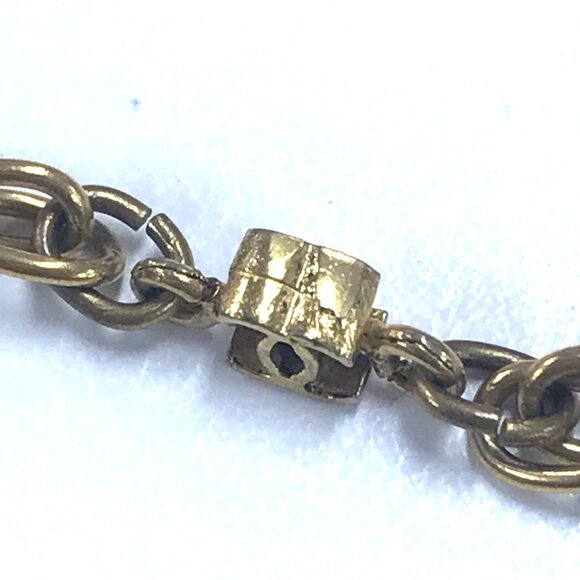 CHANEL Gold Logo Necklace